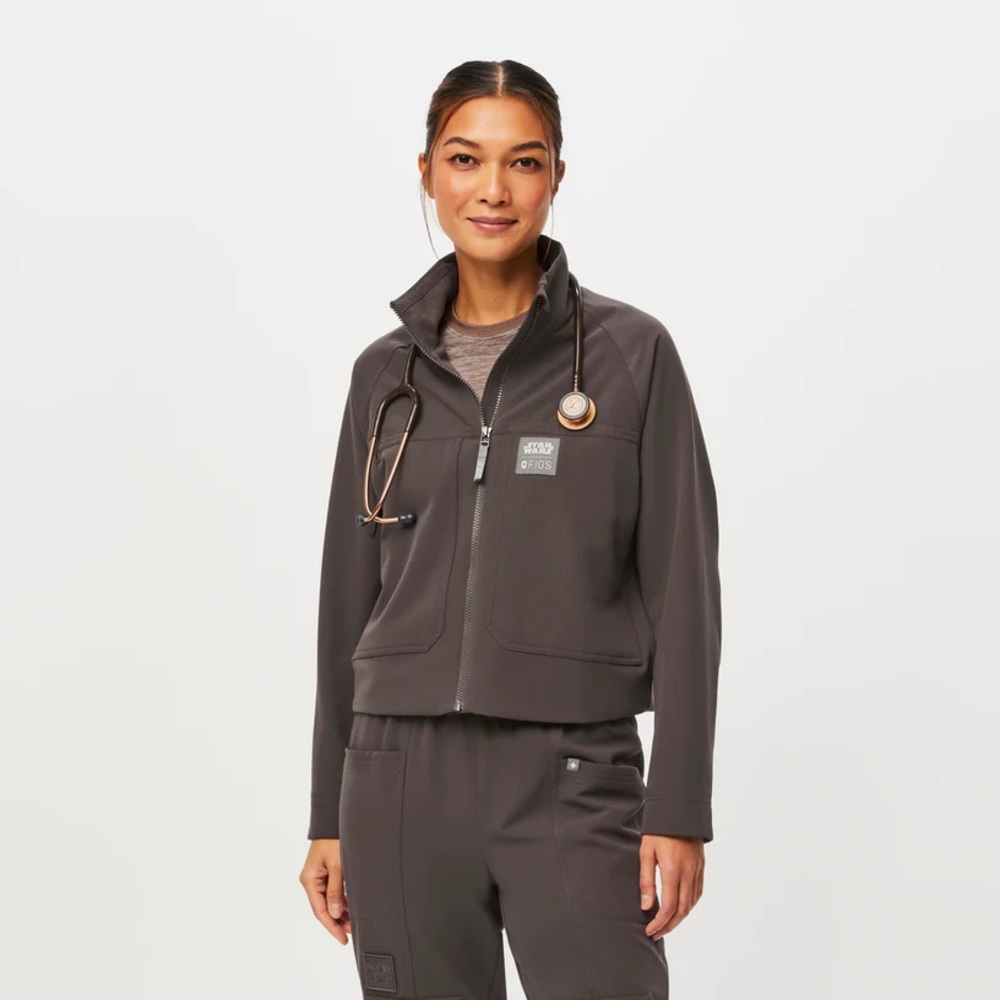 FIGS Women’s Nevarro Dark Saber Star Wars Scrub Jacket